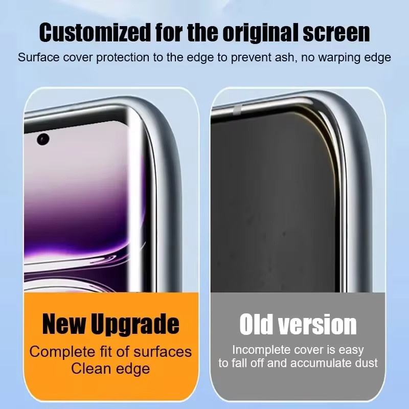2er-Set gehärtete Glas Displayschutzfolien für Vivo X200 Pro und X200, transparent, HD klar mit Randkleber - Bild 3