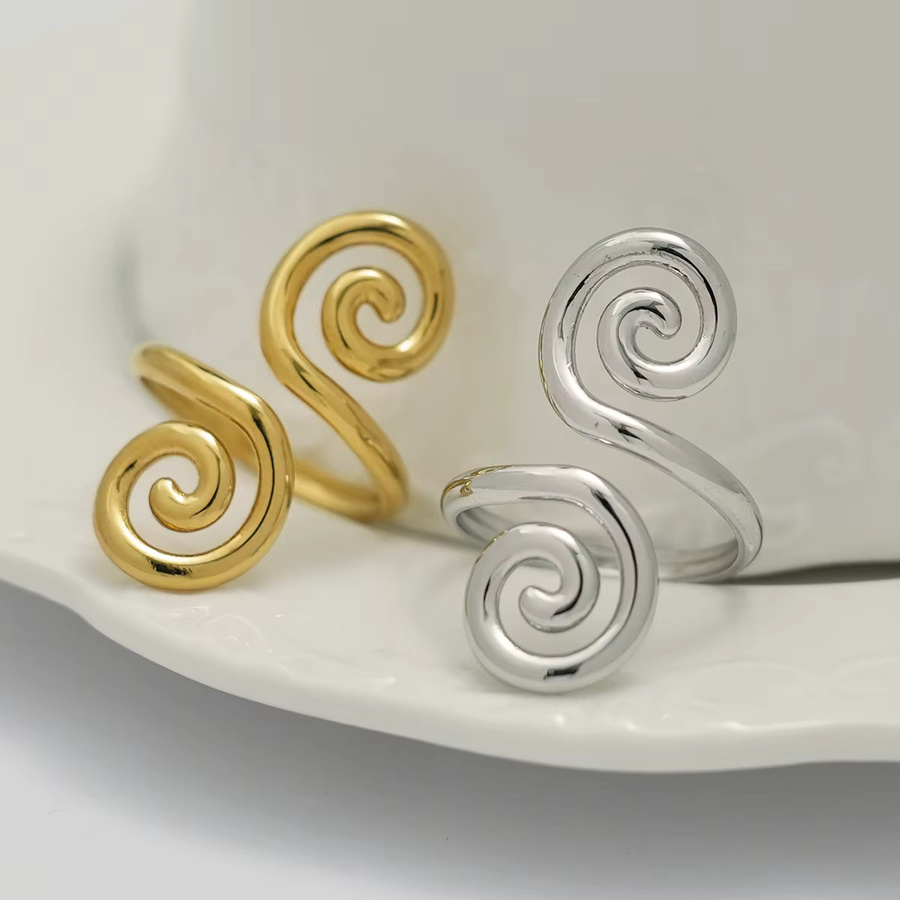 Uself Ring-Set, 18 Karat vergoldet, Gold, Vintage, Damen - Bild 3