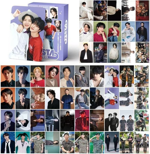 BTS Lomo-Kartenalbum, Merchandise Flashcard, Grau, 55-teiliges Set - Bild 1