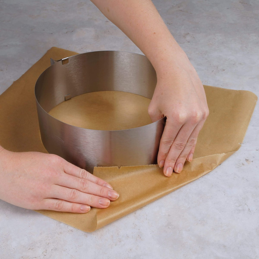 Dr. Oetker Tortenring aus Edelstahl, verstellbar, Silber, Ø 16-30 cm - Bild 3