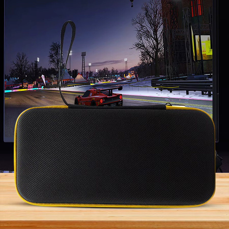 Tragbare Reisetasche mit Netztasche als Schutzhülle für die Retroid Pocket 5 Handheld-Spielekonsole in Schwarz - Bild 3
