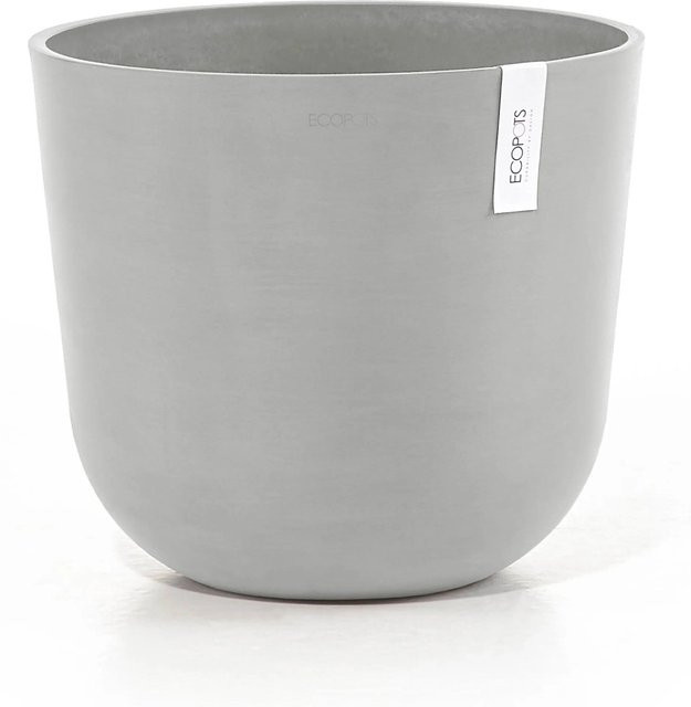 Ecopots Pflanztopf Oslo rund Weißgrau B: 35 cm, H: 30,5 cm - Bild 1