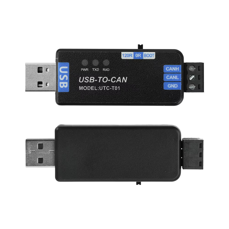 Gaqqee USB-zu-CAN-Adapter-Analysator Signalkonverter mit PCAN-Firmware in Schwarz für CAN-Netzwerktests - Bild 5