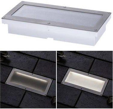 Paulmann LED Bodeneinbauleuchte Brick in Grau mit Bewegungssensor und IP67 Schutz für den Garten - Bild 1