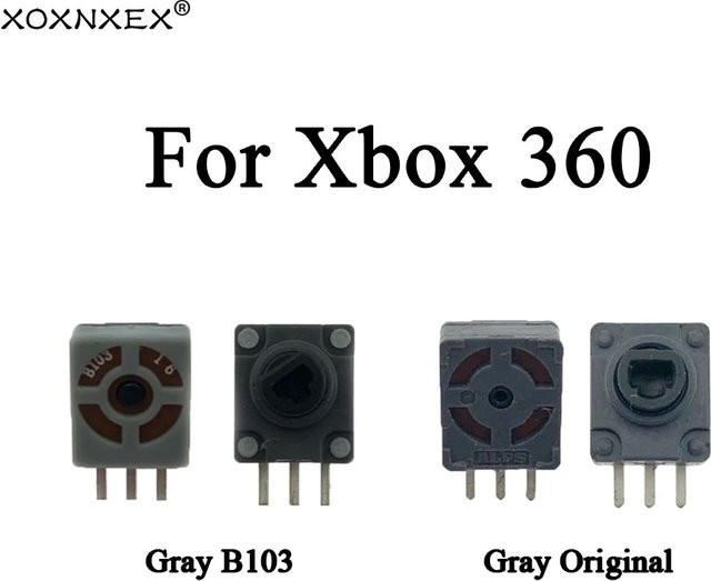 Microsoft Ersatz Tasten-Trigger-Potentiometer-Schalter für Xbox 360 Controller in Grau - Bild 1