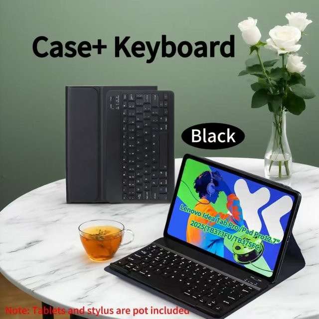 Lenovo Smart Station Abdeckung mit abnehmbarer Tastatur für Xiaoxin Pad Pro 12,7 Zoll und Idea Tab Pro 12,7 Zoll, Schwarz - Bild 1