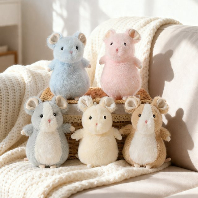 Molutian Ratte Plüschtier, Stofftier-Puppe, 18cm, Bunt / Mehrfarbig - Bild 1