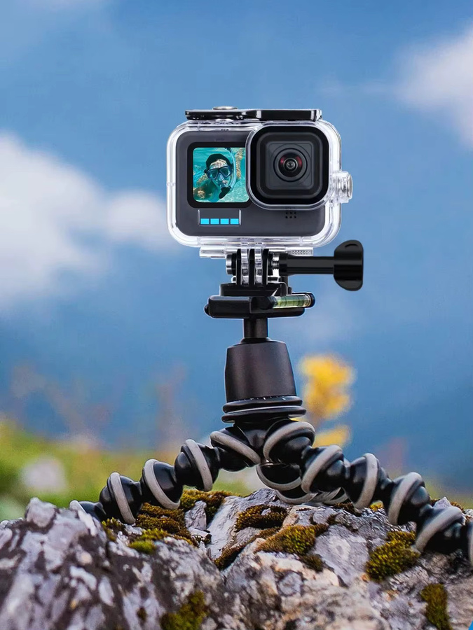 Sheingka Zubehör-Set für GoPro Hero 12, 11, 10 und 9 inklusive schwarzer Tragetasche und wasserdichtem Gehäuse für Action Cameras - Bild 5