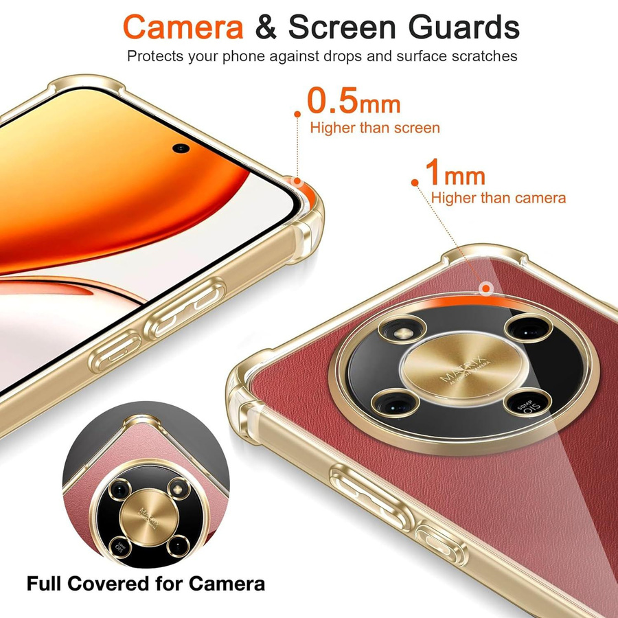 Stoßfeste TPU Schutzhülle für Honor Magic 8 Lite und Magic 8 Pro in Transparent - Bild 1
