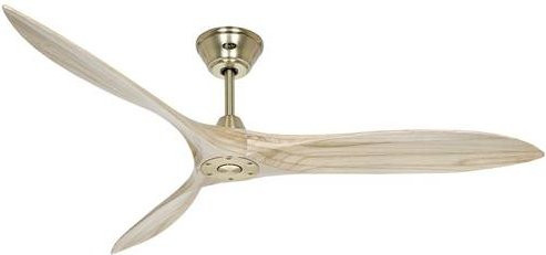 CasaFan ECO AIRSCREW 152 MG-NT Deckenventilator in Gold mit Fernbedienung und Winterbetrieb, Durchmesser: 152 cm, Höhe: 27,5 cm - Bild 1