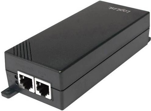 LogiLink POE004 PoE Injektor Gigabit Ethernet IEEE 802.3at 25.5 W Schwarz - Bild 1