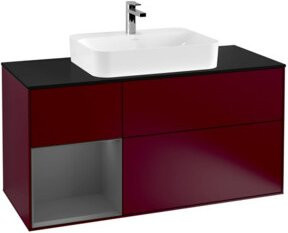 V&B Waschtischunterschrank Finion in Anthrazit, Breite: 120 cm, Tiefe: 50,1 cm, Höhe: 50,1 cm - Bild 1