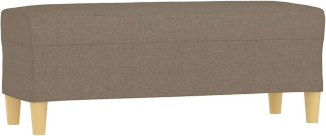 vidaXL Sitzbank in Beige aus Stoff, modern, B/T/H: 100 x 35 x 41 cm - Bild 1