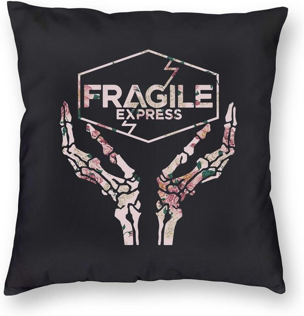 Retro Death Stranding Higgs Monaghan Kissenbezug mit Print, Schwarz, B/H: 18 x 18 cm - Bild 1