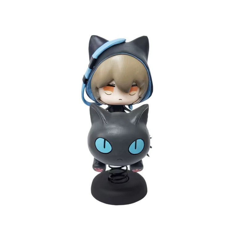 Bandai Arknights Lucian Phantom Black Cat Shake Puppe, Einzelfigur, Schwarz - Bild 4