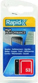 Rapid Tackerklammern Typ 53/8 aus Stahl in Silber, 2000 Stück - Bild 1