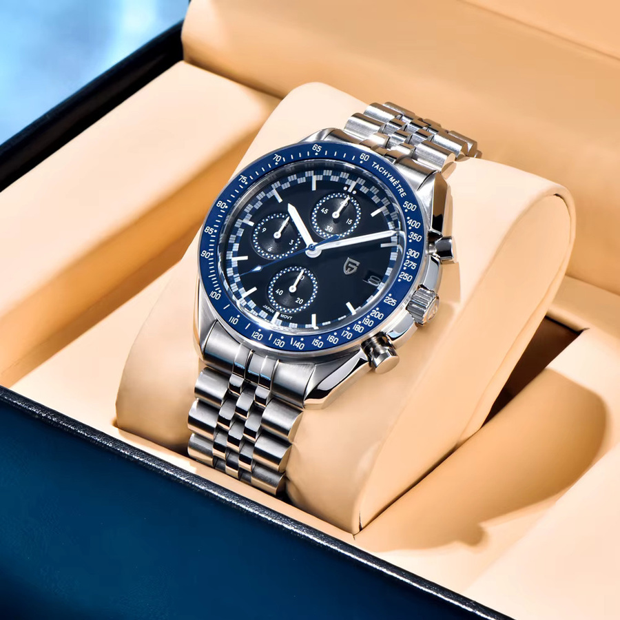 PAGANI DESIGN Chronograph, Quarz, Edelstahl, Saphirglas, Herren - Bild 3