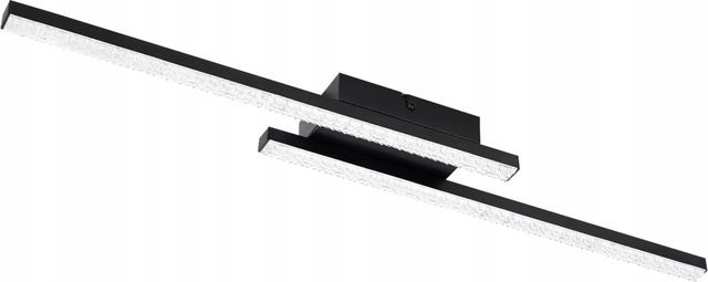NETTLIFE LED Deckenleuchte aus Metall in Schwarz, Durchmesser: 62 cm - Bild 1