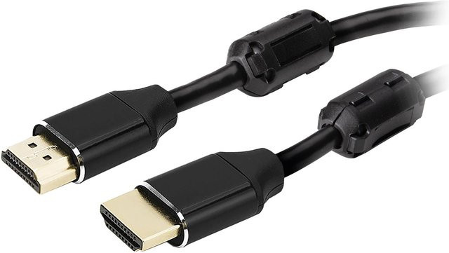 Vivanco HDMI 2.0 Kabel in Schwarz, Länge: 1 m - Bild 1