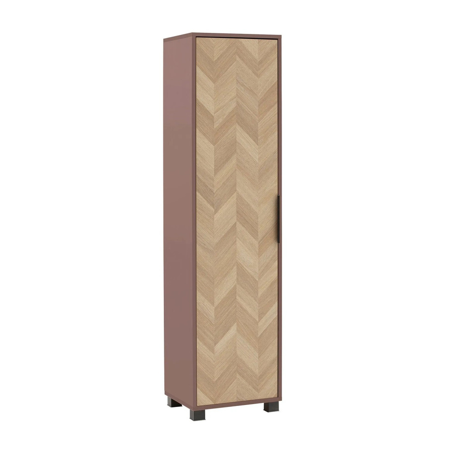 Schildmeyer Hochschrank Piazza in Mauve Fischgräte, B/H/T: 40,3 x 157,8 x 33,0 cm - Bild 3