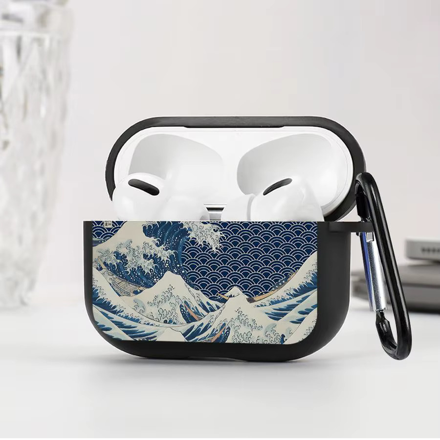 Apple Wave Art Painting Schutzhülle für AirPods 4, 2 Pro, 3, Pro 2 und Pro 3 Kopfhörer - Bild 3