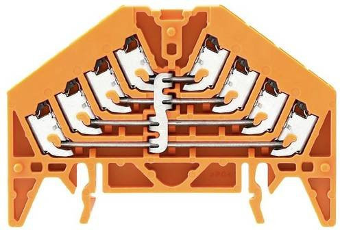 Weidmüller Verteilerblock Push-In-Klemme 1301630000 Orange 20 Stück - Bild 1