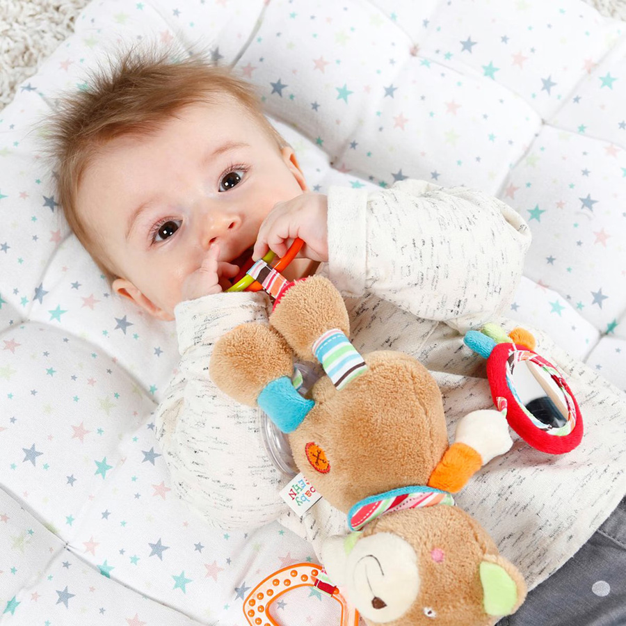 Fehn Teddy Oskar, Greifling Klemm-Spielzeug, ab 0 Jahre - Bild 2