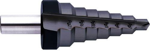 Exact 25303 HSS Stufenbohrer mit TiAIN Beschichtung und Zylinderschaft in Silber, Gesamtlänge: 92 mm - Bild 1