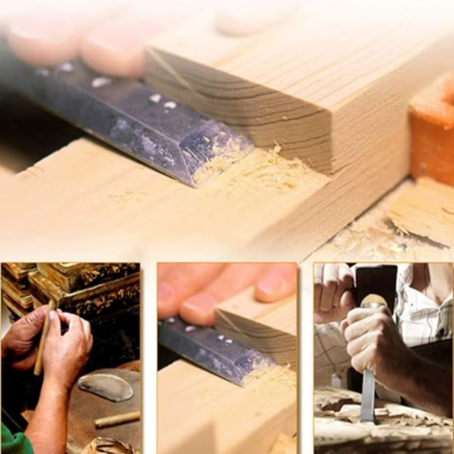 GDART 12-teiliges professionelles Flachmeißel-Set mit Holzgriff für die Holzbearbeitung und Schnitzerei - Bild 5