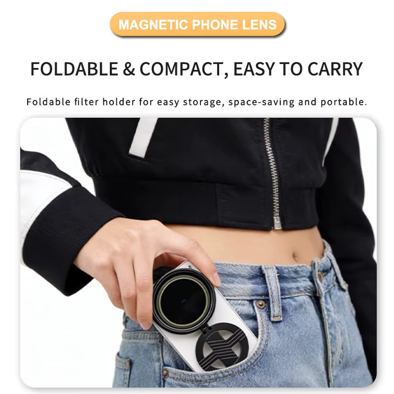 OBKEY ND2-400 Variabler Magnetischer ND-Filter für iPhone und Android, Optisches Glas Mehrfachbeschichtet, Schwarz, 52mm und 67mm - Bild 4