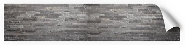 Myspotti Küchenrückwandfolie Black Bricks in Fliesenoptik, Selbstklebend, B: 280 cm, H: 60 cm - Bild 1