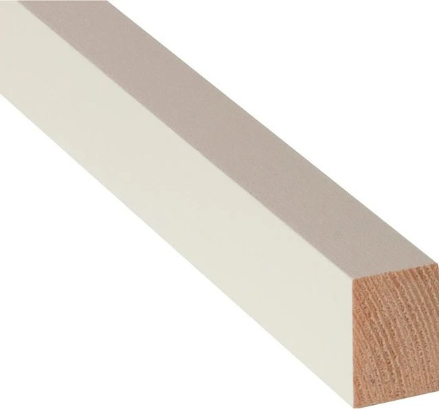 Döllken Profiles Rechteckleiste Weiß, B/H: 19 x 30 mm, Länge: 900 mm - Bild 1
