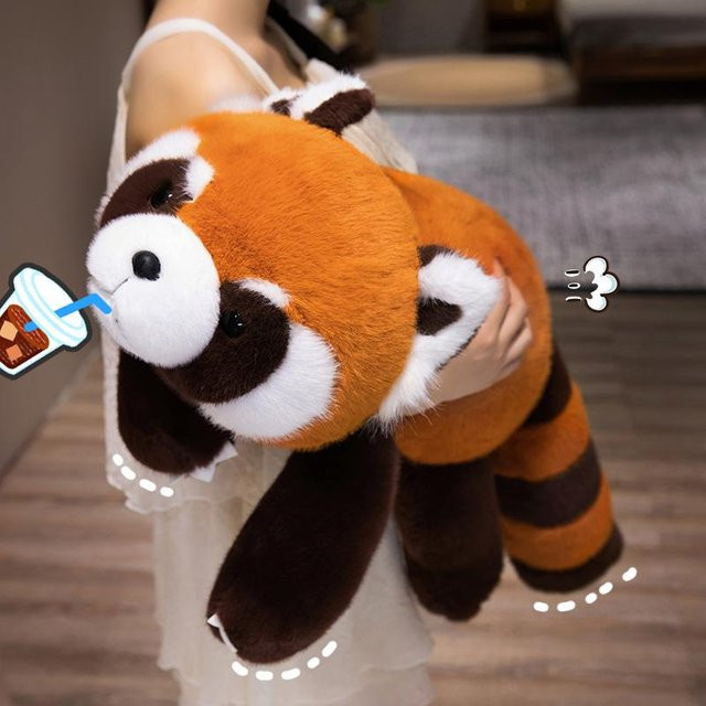 Wucifang Bags Kawaii Fuchs-Stofftier, Wüstenfuchs und Basset Hound Kuscheltier, 80cm - Bild 1