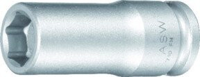 ASW Kraftschraubereinsatz 3/8 Zoll mit 10 mm Sechskant und federndem Magnet, Farbe Silber - Bild 1