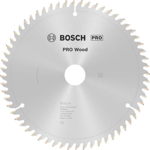 Bosch Optiline Wood Hartmetall Kreissägeblatt für Kapp- und Gehrungssägen, Durchmesser: 216 mm, Bohrung: 30 mm, Zähne: 60, Farbe: Silber - Bild 1