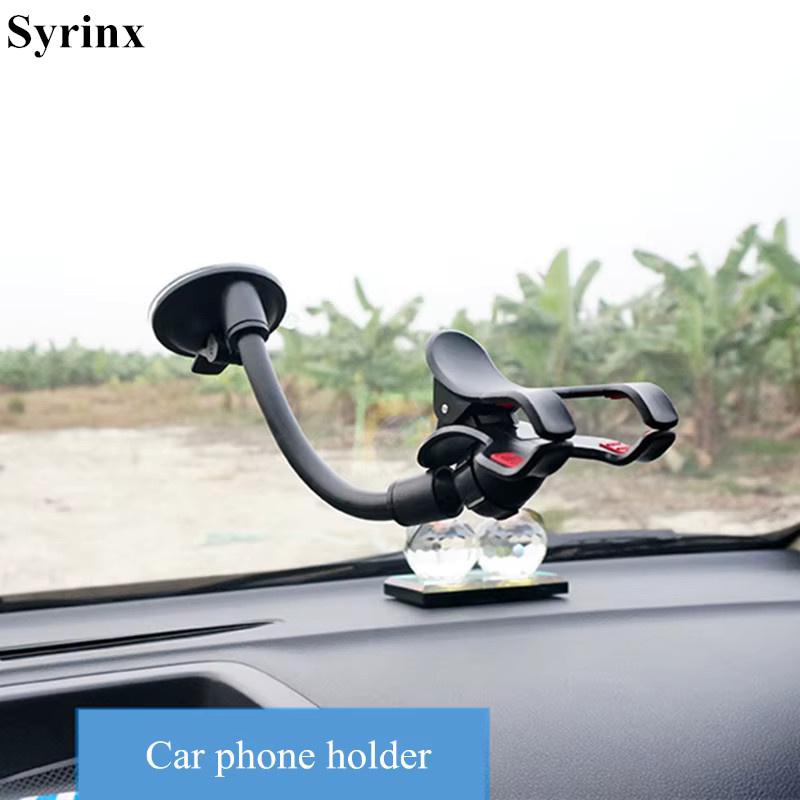 Universeller 360-Grad drehbarer Handyhalter mit Saugnapf für Auto und Gitarre in Schwarz - Bild 2