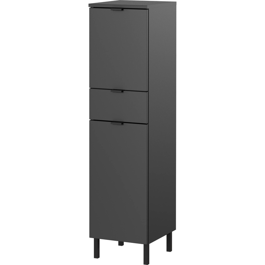 Germania Mediumschrank Arcena 1394 in Graphit mit Soft-Close-Türen und Regalböden, B/T/H: 30 x 34 x 139,4 cm - Bild 2