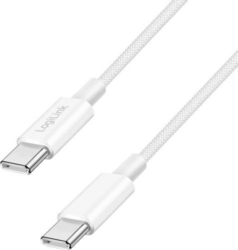 LogiLink USB-C Kabel USB 2.0 in Weiß, Länge: 1,5 m - Bild 1