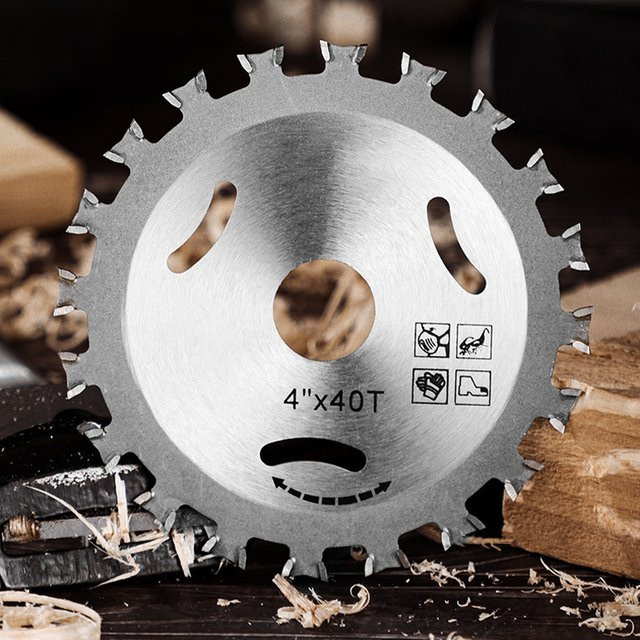 NIUXIANG Mini Kreissäge Klinge mit Hartmetallspitze für Holz, Silber, Durchmesser: 110 mm, Breite: 4 mm, Zähnezahl: 40T - Bild 1