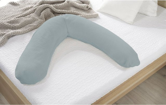 Theraline Original Stillkissen in Blau mit abnehmbarem Baumwollbezug, Länge: 190 cm - Bild 1