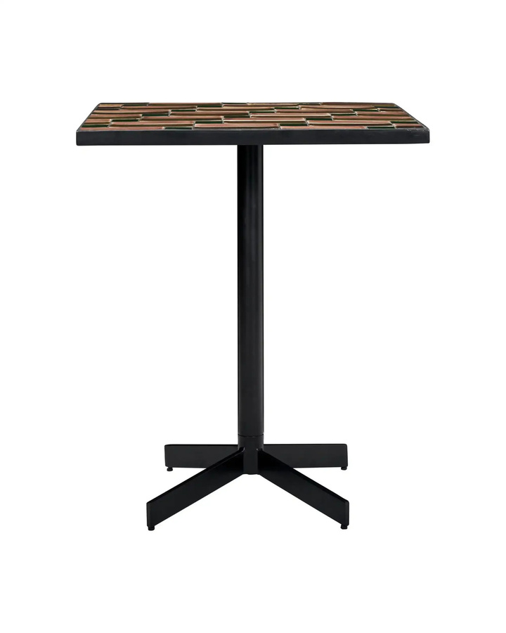 House Doctor Esstisch Petite in Beige aus Keramik mit Mosaik-Design B/T/H: 62 x 62 x 62 cm - Bild 1
