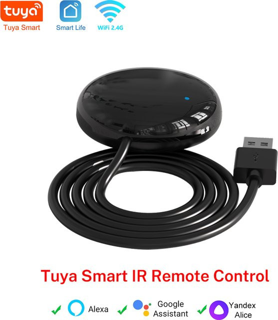 Tuya Smart WiFi IR Universalfernbedienung für TV und Klimaanlage, kompatibel mit Alexa, Google und Yandex - Bild 1