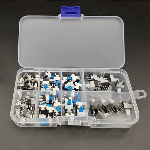 60er Set Schalter-Kit mit 6-Pin-Tasten in verschiedenen Größen und Multicolor von ZSDZFYLLK - Bild 1