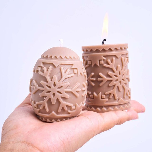 Silikonform Schneeflocken für DIY Kerzen, Seife und Gips, Weihnachtsdeko Handwerk Form von UDOCOOL - Bild 1