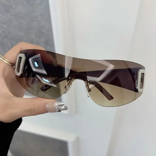DITUIEO Sonnenbrille, randlos, square, Unisex, Kunststoff - Bild 1