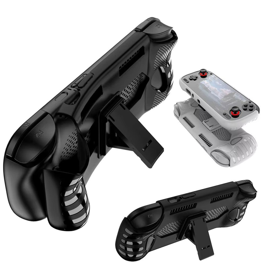 Rutschfeste TPU-Hülle für AYN Odin 3 in Schwarz, ergonomische stoßdämpfende Schutzabdeckung für deine Spielekonsole - Bild 4