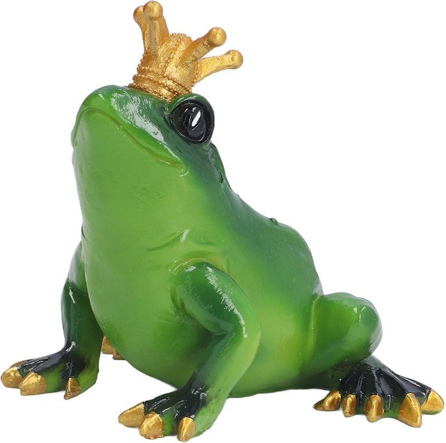 OutsideWorld Frosch Figur Skulptur in Grün als lebensechte Statue aus Kunstharz als Tischdeko für Küche und Schlafzimmer - Bild 1