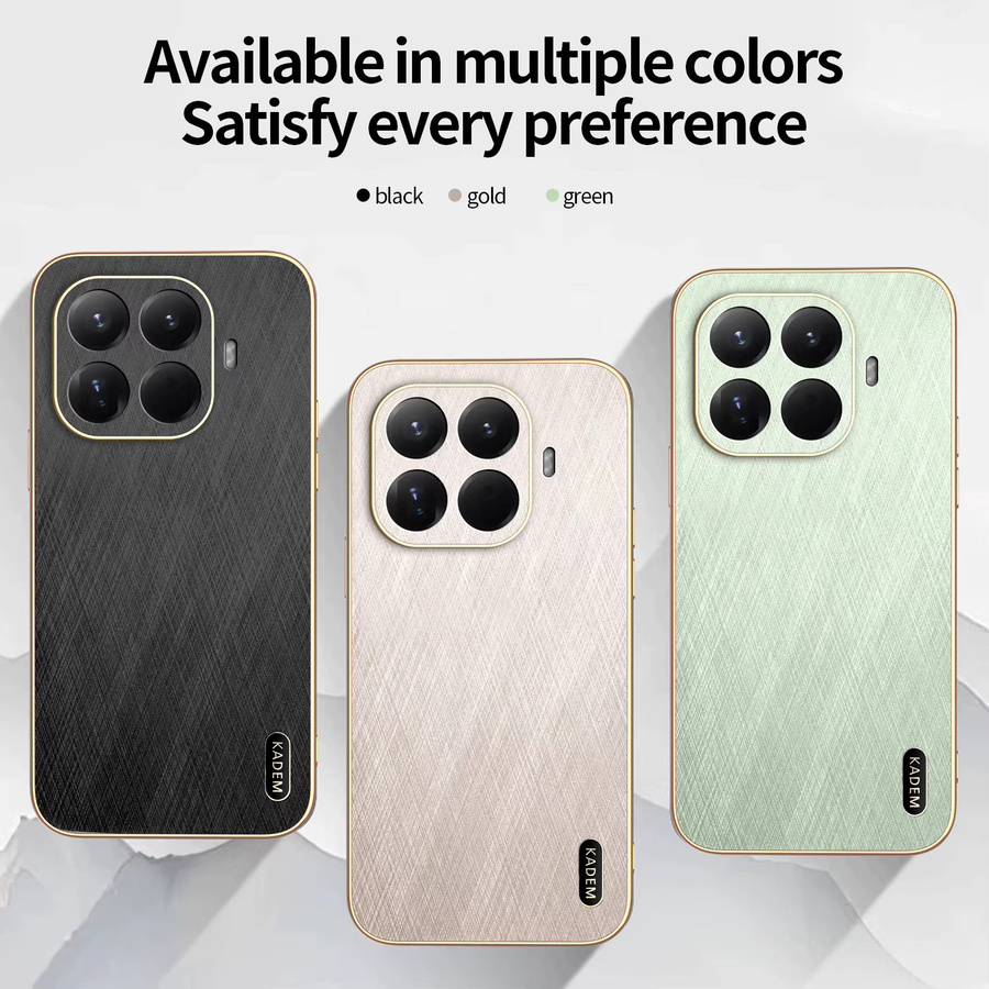 Luxuriöse magnetische Schutzhülle für Xiaomi 17T und 15T Pro mit Gold-Seidenmuster in Schwarz und Gold - Bild 6