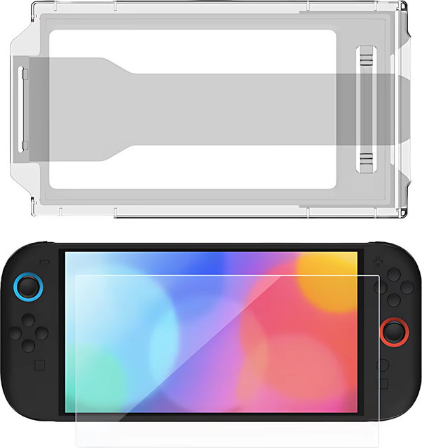 ipega PG-SW2117 HD Clear Tempered Glass Displayschutz-Kit für Nintendo Switch 2, transparent, inklusive Installationswerkzeugen - Bild 1