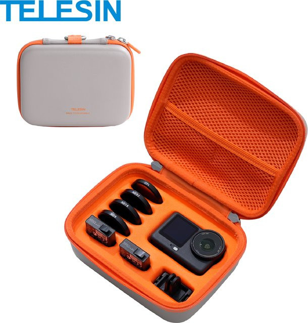TELESIN Wasserdichte Aufbewahrungstasche für DJI Osmo Action 6, 5pro, 4 und 3 Action-Kameras und Zubehör - Bild 1